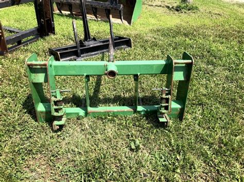 john deere bale spear for skid steer|skid steer bale spear plans.